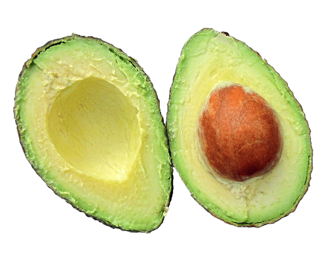 avocado, fruit, halves